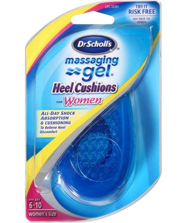 Dr. Scholl's Women's Massaging Gel Heel Cushions - 1 Pair | Comfortable Heel Support - Buy Online on GoSupps.com