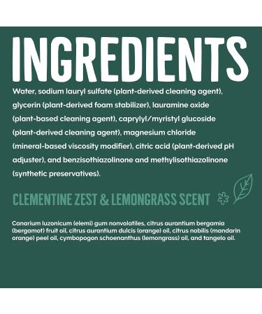 Seventh Generation Dish Liquid Soap Clementine Zest Lemongrass Dishwashing Soap Liquid Soap - 19 Oz - Pack Of 6 - Buy Online on GoSupps.com