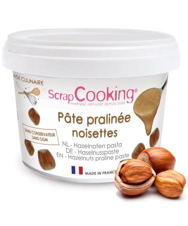 ScrapCooking - P te de Pralin Noisettes 200g - Ingr dient pour P tisseries G teaux Desserts Macarons Entremets Cakes Glaces Paris Brest - Pot de Pralin Pr t l emploi - 4510