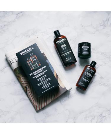 Brickell Men's Daily Advanced Face Care Routine | Gel Cleanser Scrub & Moisturizer | Natural & Organic Gift Set - Buy Online on GoSupps.com