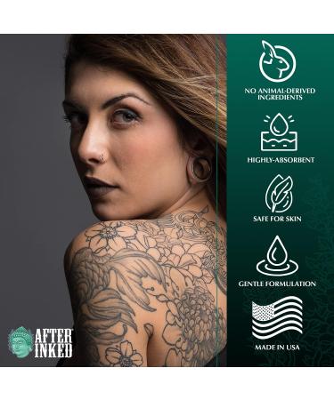 After Inked Non-Petroleum Jelly 13oz - Tattoo Aftercare Ointment with Grape Seed Oil - Piercing & PMU Moisturizer - Buy Online on GoSupps.com