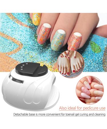 168W UV LED Nail Dryer Lamp - Professional Gel Nail Dryer with Timer & Infrared Sensor for Home & Salon Use - Buy Online on GoSupps.com