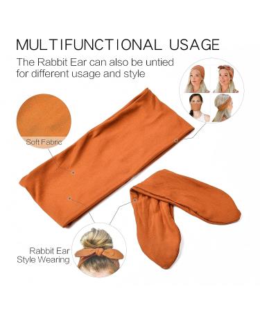 12 Pack Non Slip Headbands for Women with Bows Rabbit Ears - Multicolor Hair Accessories for Workout and Running - Buy Online on GoSupps.com