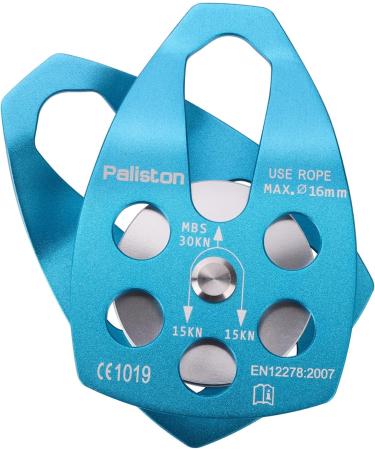 Paliston 30kN Climbing Pulley with Ball Bearing for Rock Climbing Arborist Single Pulley Blue 1 - Buy Online on GoSupps.com