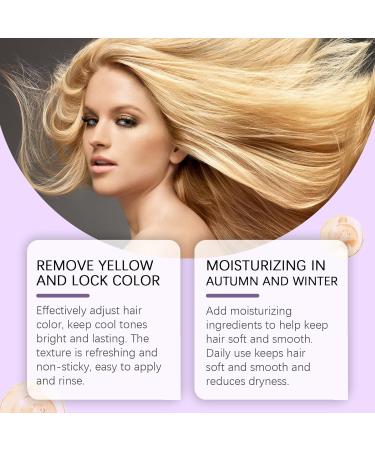 QPHRYBMW Purple Hair Mask Keratin Conditioner Repairs & Nourishes for Bleached & Brassy Hair Eliminates Yellow Tones Deep Conditioner for Color Treated Hair - Buy Online on GoSupps.com