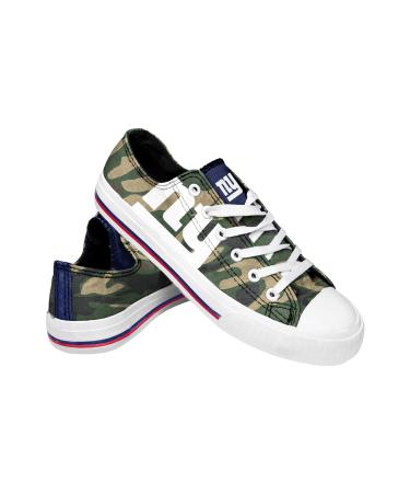 New York Giants NFL Womens Camo Low Top Canvas Shoes - 11