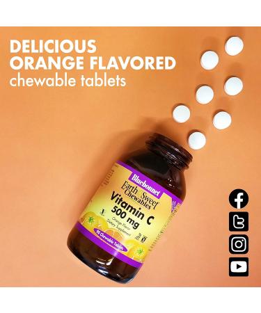 Buy Bluebonnet EarthSweet Chewables Vitamin C 500mg - 90 Orange Chewable Tablets - Buy Online on GoSupps.com