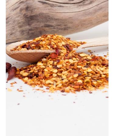 Buy Direct & Friendly Organic Dried Hot Chili Flakes - 25 000 Scoville (100g) | Premium Spice for Global Shipping - Buy Online on GoSupps.com