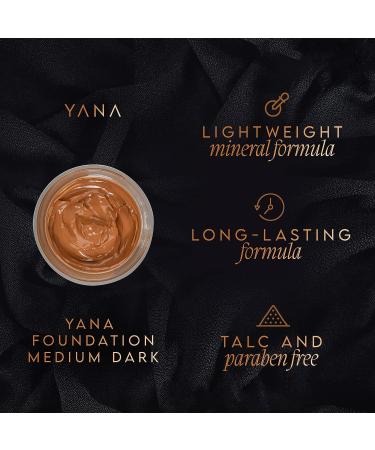 Yana Medium Dark Shade Matte Liquid Foundation 1.35 oz - Long-Wear Formula for Oily/Combination Skin - Suitable for Brown/Tanned Skin - Buy Online on GoSupps.com