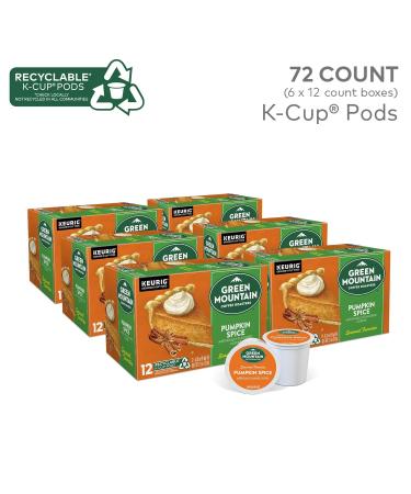 Green Mountain Pumpkin Spice K-Cup Pods 72 Count - Flavored Light Roast Coffee - Buy Online on GoSupps.com