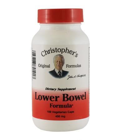 Dr Christopher's Lower Bowel Formula Vegetarian 100 Capsules 450 mg (Pack of 2)