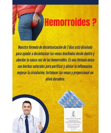 7-Day Herbal Hemorrhoid Detox Formula - Lasting Relief from Hemorrhoids - Buy Online on GoSupps.com