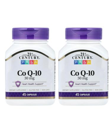 21st Century CoQ10 30 mg 45 Capsules - 2pc