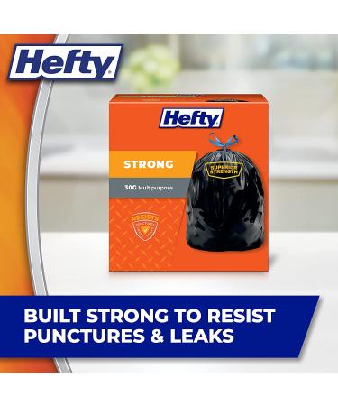 Hefty Strong Large Trash Bags 30 Gallon - 74 Count (Pack of 1) - Durable and Reliable - Buy Online on GoSupps.com