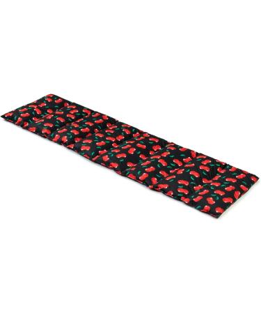 Shop Large 75x20cm Cherry Stone Pillow - 8-Chamber Heat Pad in Cherry-Black - Ideal Grain Pillow for Relaxation & Comfort - Buy Online on GoSupps.com