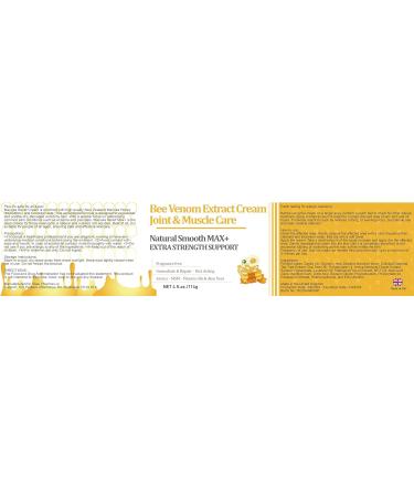 Max Strength Manuka Honey & Bee Venom Muscle Cream | Joint & Bone Relief for Adults & Elderly - Buy Online on GoSupps.com