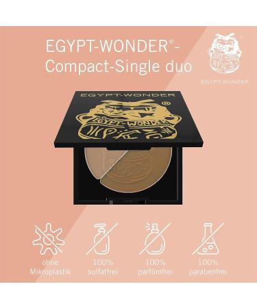 EGYPT-WONDER Compact Single Duo - Natural Tan & Matte Finish Face Powder (10g) | International Shipping Available - Buy Online on GoSupps.com