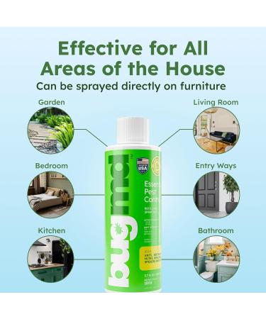 BugMD Pest Control Essential Oil Concentrate 3.7 oz (2-Pack) - Plant-Powered Bug Spray for Flies, Ants, Fleas, Ticks, Roaches, Mosquitoes - Buy Online on GoSupps.com