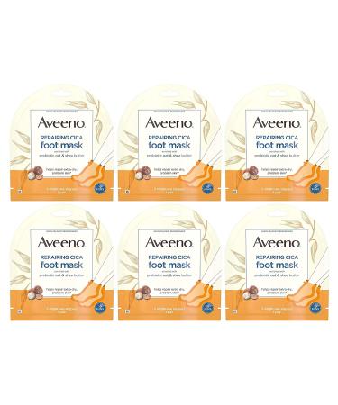 Aveeno Repairing Cica Foot Mask - 2 Single-Use Slippers for Soft, Nourished Feet - Buy Online on GoSupps.com