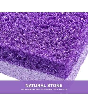 Healifty Foot Peeling Scrubber - 2-Piece Pedicure Block & Pumice Stone Set | Dead Skin Remover Tool in Purple | Ideal Foot Care for Smooth Skin - Buy Online on GoSupps.com