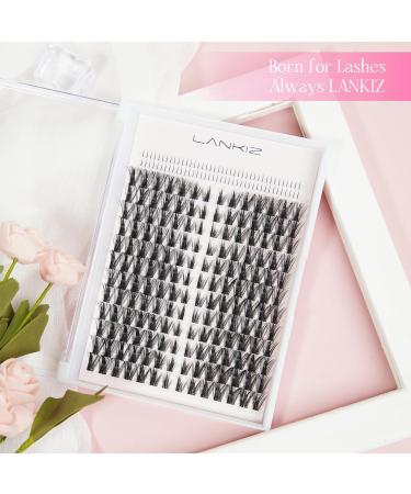 LANKIZ Manga Lashes | Natural Look Lash Clusters & Individual Extensions | D Curl 8-16mm | Korean & Asian Makeup | Fluffy Mink Wispy False Eyelashes - Buy Online on GoSupps.com
