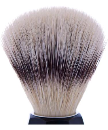 Plisson High-Quality Synthetic Fiber Razor Brush - Acetate Black Handle Size 12 | Comfort & Gentle Shaving - French Made - Buy Online on GoSupps.com
