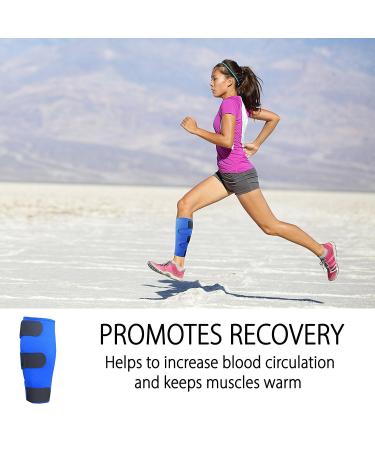 Calf Brace for Torn Muscle & Shin Splint Relief - Compression Sleeve for Leg Injury - Neoprene Wrap for Men and Women - Buy Online on GoSupps.com