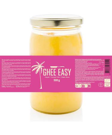Ghee Easy Organic Ghee and Coconut Oil Blend 500g - 50% Ghee and 50% Extra Virgin Coconut Oil - 100% Organic & Pure - Lactose Free and Gluten Free Ghee Coco Blend 500g - Buy Online on GoSupps.com