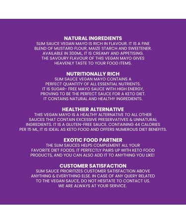 Eat Water Slim Mayo Sauce - Sugar Free Suitable for Vegans Free from Artificial Flavours Sauce with Sweetener | Keto Diet Sauce (300ml) Pack of 4 Vegan Mayo Pack of 4 - Buy Online on GoSupps.com