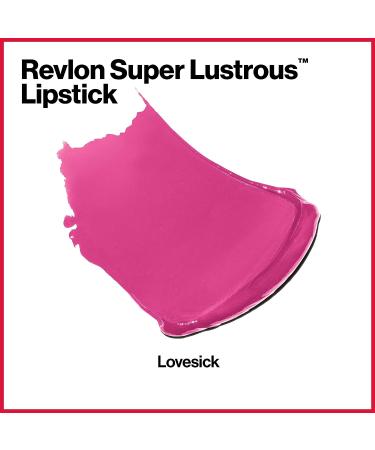 Revlon Super Lustrous Lipstick in Lovesick (767) - Moisturizing Creamy Formula with Vitamin E and Avocado Oil - 0.15 oz - Buy Online on GoSupps.com