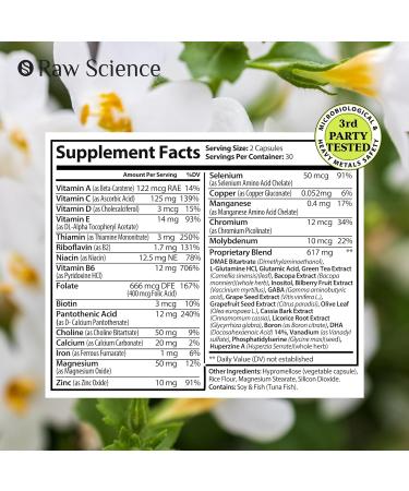 Raw Science Memory & Focus - Brain Health Supplement - 60 Capsules - Buy Online on GoSupps.com