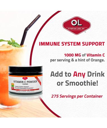 Olympian Labs Vitamin C Powder 1000 mg - 10.58 oz (300 g) | Immune Support & Antioxidant - Buy Online on GoSupps.com