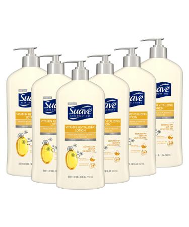 Suave Skin Solutions Body Lotion Revitalizing with Vitamin E 18 Fl Oz (Pack of 6) - Buy Online on GoSupps.com