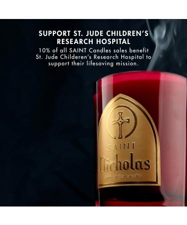 Saint Nicholas Scented Candle - Prayer Coin & Holy Oil - Generosity Aromatherapy - 80 Hour Burn - Special Edition Red Fir - Buy Online on GoSupps.com