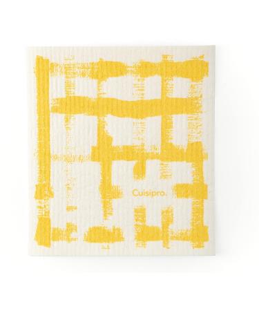 Cuisipro All Purpose Eco-Cloth Sponge Cloth Yellow Stripe/Apple Set of 2 - Buy Online on GoSupps.com