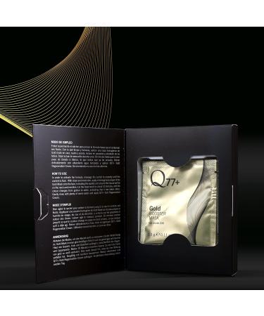 Unikas Consulting SL Facial Mask Gold Booster Mask Immediate Lifting Effect Made with Gold Particles Vitamins and Essential Oils Works and Reduces Wrinkles Size 10 Sachets GOLD BOOSTER MASK 10 packs - Buy Online on GoSupps.com