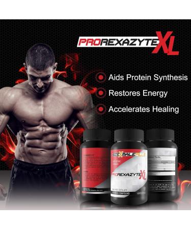 Pro Rexazyte XL - Max Vaso-Capillary Expanding Compound - L-Arginine Enlargement Formula for Improved Blood Flow and Vein Expansion - Pro XL Rexazyte Pills for Improved Circulatory Function - Buy Online on GoSupps.com
