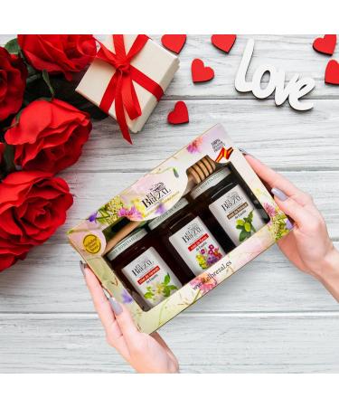 El Brezal - Flower Honey Orange Blossom Honey and Forest Honey - 100% Natural Honey Harvested in Spain Gift Pack Flavors of Spain - Buy Online on GoSupps.com