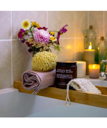 Shop Made by Coopers Vanilla Rose Bath Salt Blend with Essential Oils & Coconut Oil - 500g - Nourishing & Soothing | International Shipping Available - Buy Online on GoSupps.com