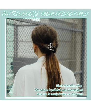 2 Pieces Viking Celtic Hair Clips Hairpin Dragon Hair Sticks Hairpin Triangle Clips Slide Pin Hair Stick Celtic Knot Viking Jewelry Hair Accessories for Women and Ladies - Buy Online on GoSupps.com