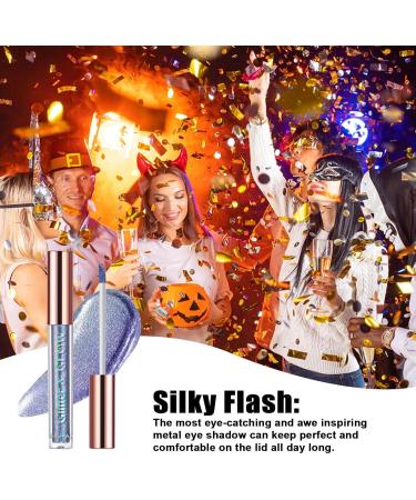 Liquid Shimmer Eyeshadow | Chameleon Liquid Eye Shadow | Liquid Eyeshadow Multi-Dimensional Long-Lasting Holographic Multichrome Eyeshadows Makeup Frifer 07# - Buy Online on GoSupps.com