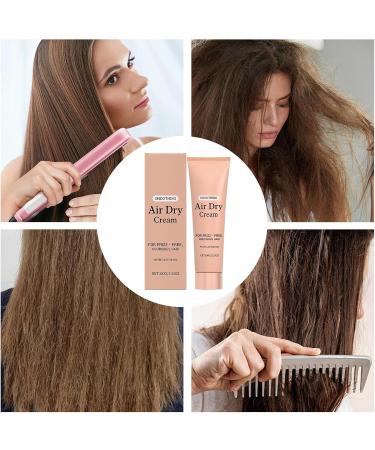 Gupcaqosjw Cream For Frizzy Hair 100ml Air Drying Cream Without Heat Conditioner for Long Lasting Hydration Moisturizing Shiny Light Fixation Curl Enhancing and Defining Irons - Buy Online on GoSupps.com