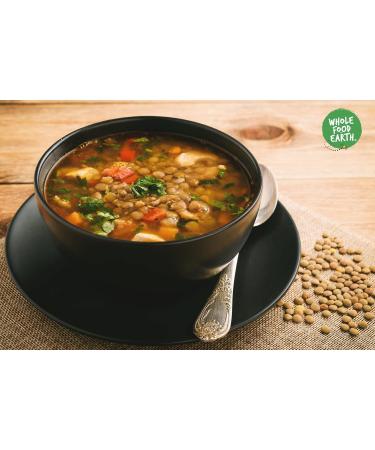 Wholefood Earth Green Lentils 1 kg | GMO Free | Natural | High Fibre | High Protein 1kg - Buy Online on GoSupps.com