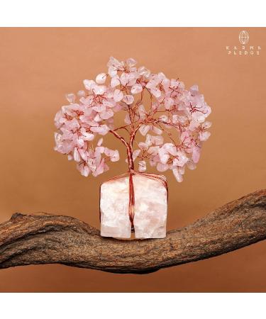 Rose Quartz Crystal Trees for Home & Office Decor | Chakra Healing & Positive Energy | Unique Spiritual Gifts for Women & Moms - Buy Online on GoSupps.com