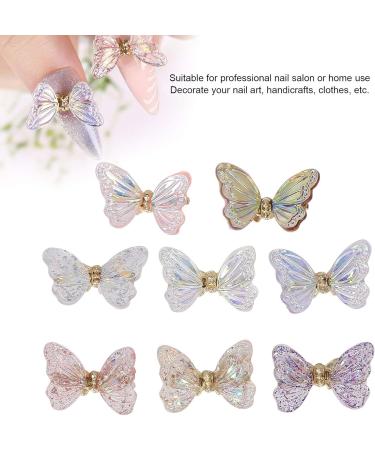 8pcs Nail Bow Decorations - Delicate Nail Art Stickers for Salon Quality Designs - International Shipping Available - Buy Online on GoSupps.com