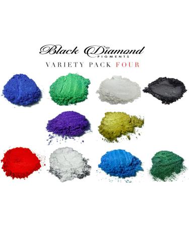 Epoxy Resin Dye Mica Powder 10 Colors Black Diamond Pigments Variety Pack - Pure 2TONE Series for Epoxy Paint Color Art - Buy Online on GoSupps.com