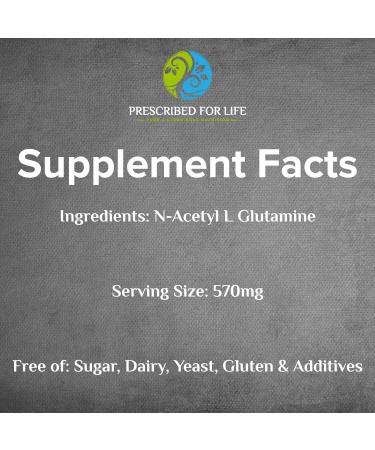 Prescribed For Life N Acetyl L Glutamine Powder Pure L Glutamine Amino Acids Supplement (340g) 11.99 Ounce (Pack of 1) - Buy Online on GoSupps.com