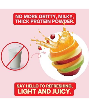 Peach Perfect Protein Juice Powder - 22 Servings - Protein Powder for Women - Tropical Punch - 1.1 lb - Buy Online on GoSupps.com