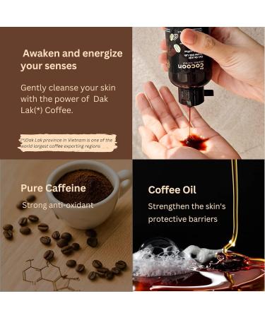 Cocoon Dak Lak Coffee Cleanser - Best Natural Face Wash for Radiant Skin | International Shipping Available - Buy Online on GoSupps.com