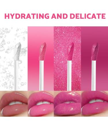 Leogony 4PCS Lip Oil Set Non-Sticky Fat Oil Lip Moisturizing Lip Oils Long Lasting for Girls and Women - Buy Online on GoSupps.com